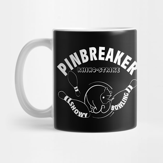 Pinbreaker - Rhino-Strike (white print) by aceofspace